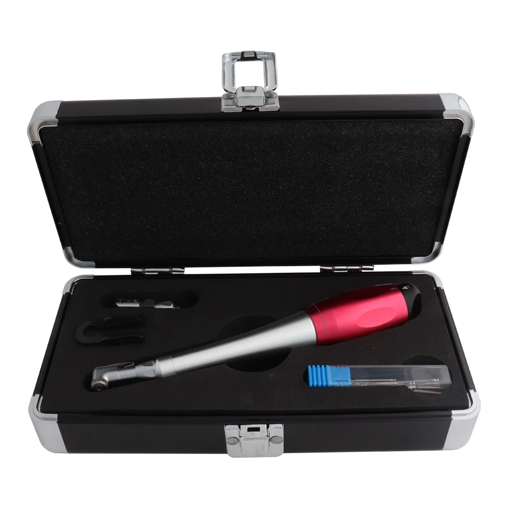 

Dental Low Speed Handpiece Implant Torque Wrench 5N-35N Drivers 2.35mm Latch Type Bits Contra Angle Universal Red Metal Box