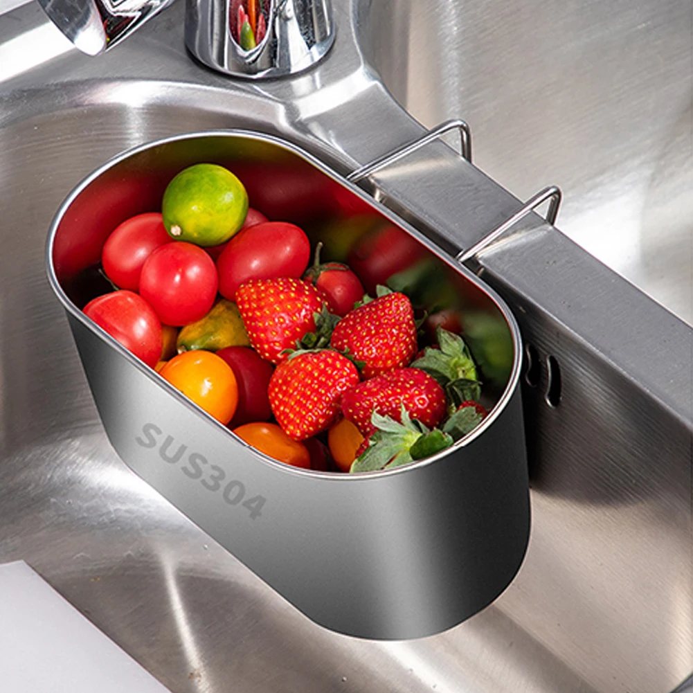 Kitchen Stainless Steel Sink Drain Basket Food Vegetables Filter Storage Organizer Kitchen Shelf Rack Drainier Kitchen Gadgets
Kitchen Stainless Steel Sink Drain Basket Food Vegetables Filter Storage Organizer Kitchen Shelf Rack Drainier Kitchen Gadgets