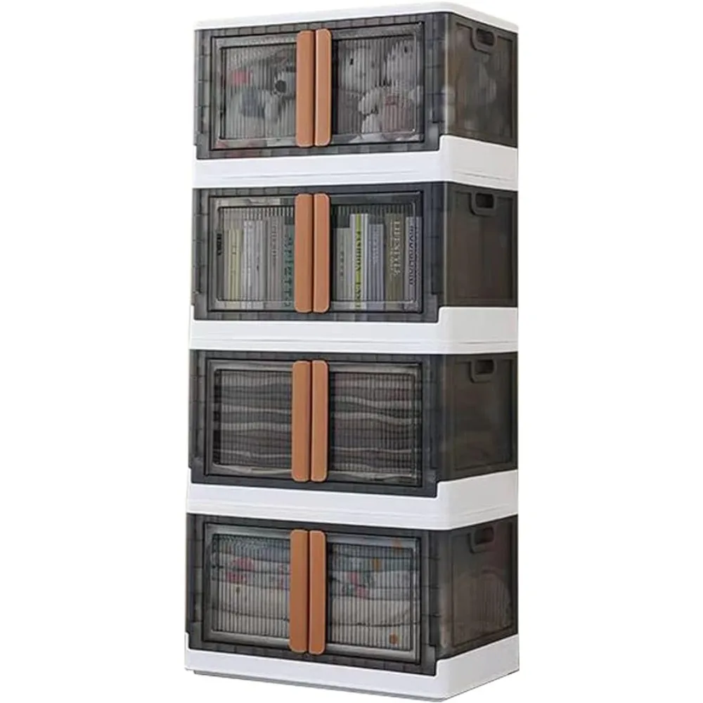 Folding Storage Box 4 Pack Cosmetics Organizers for Room Closet Closet for Clothes Storage Containers 19 Gal Storage Containers
Folding Storage Box 4 Pack Cosmetics Organizers for Room Closet Closet for Clothes Storage Containers 19 Gal Storage Containers