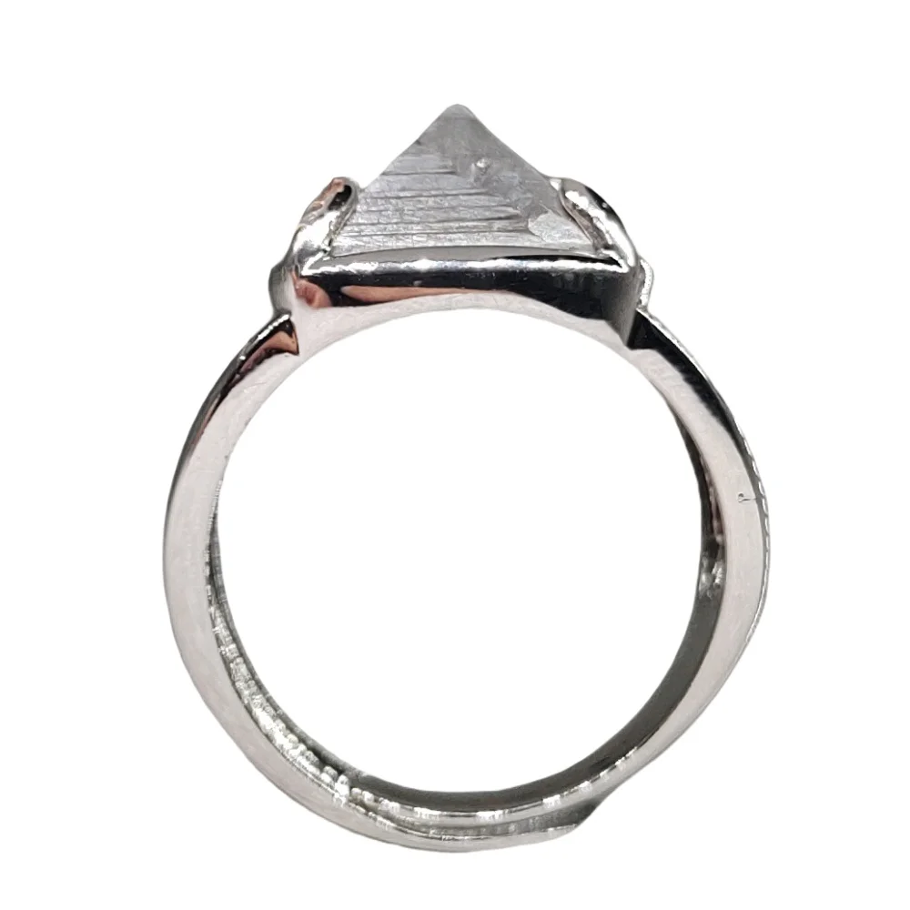 Muonionalusta Natural iron meteorite+S925 silver Jewelry ring specimen section Iron meteorite materials Meteorite ring-TB344
Muonionalusta Natural iron meteorite+S925 silver Jewelry ring specimen section Iron meteorite materials Meteorite ring-TB344