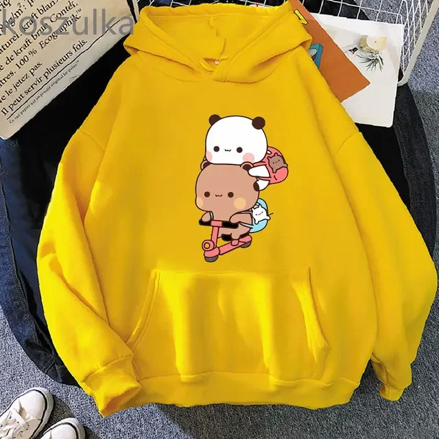 Женская толстовка с капюшоном Kawaii Panda Bear Bubu и Dudu, симпатичная Толстовка для упражнений для пар, одежда с карманами для девочек, мужские топы с длинным рукавом
Женская толстовка с капюшоном Kawaii Panda Bear Bubu и Dudu, симпатичная Толстовка для упражнений для пар, одежда с карманами для девочек, мужские топы с длинным рукавом