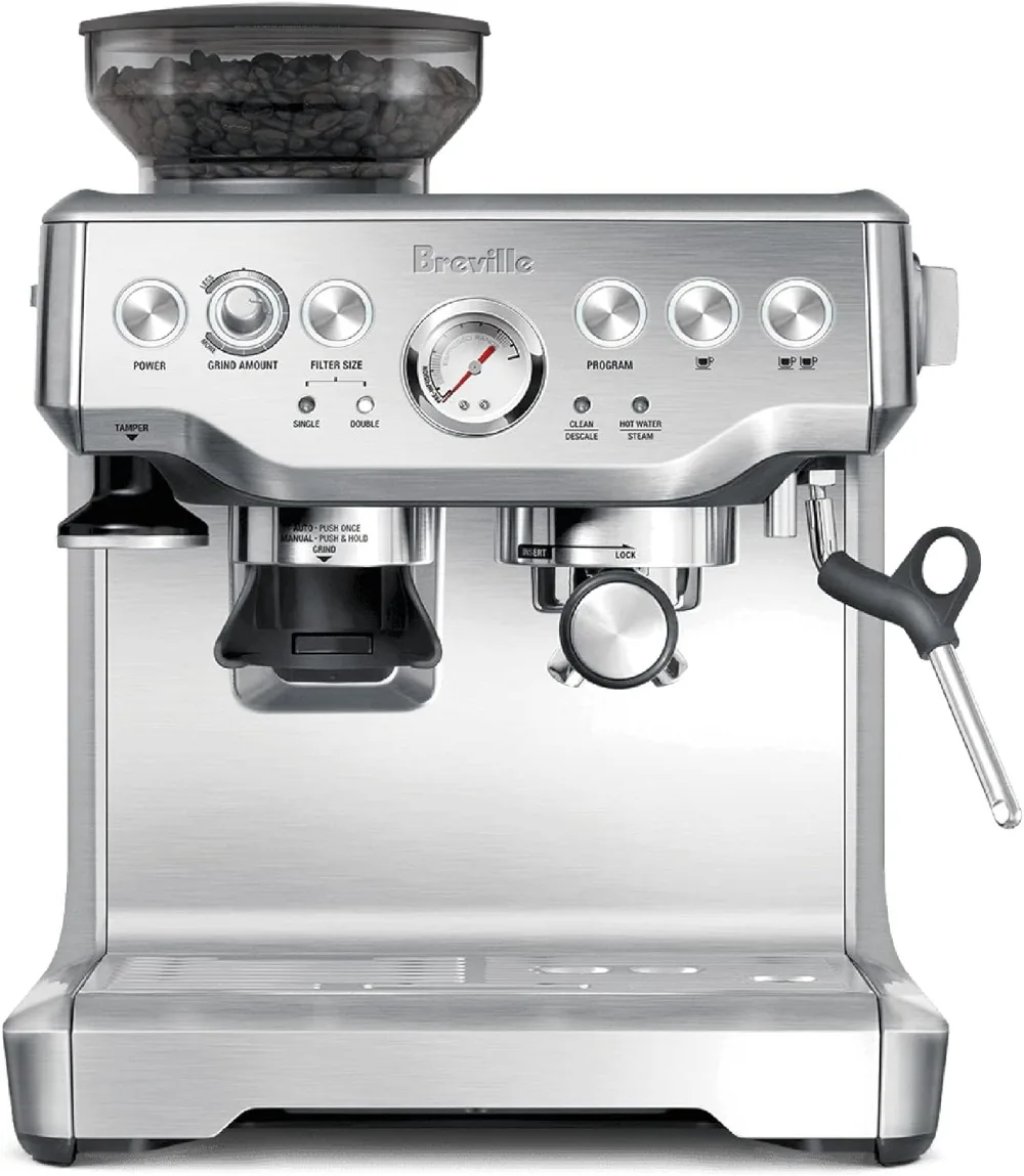 Barista Express Espresso Machine, Brushed Stainless Steel, BES870XL, Large
Barista Express Espresso Machine, Brushed Stainless Steel, BES870XL, Large