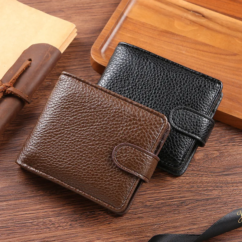 

High Capacity Men's Hasp Wallet Multiple Card Slots ID Credit Card Holder Coin Vintage Wallet Coin Slim Purses