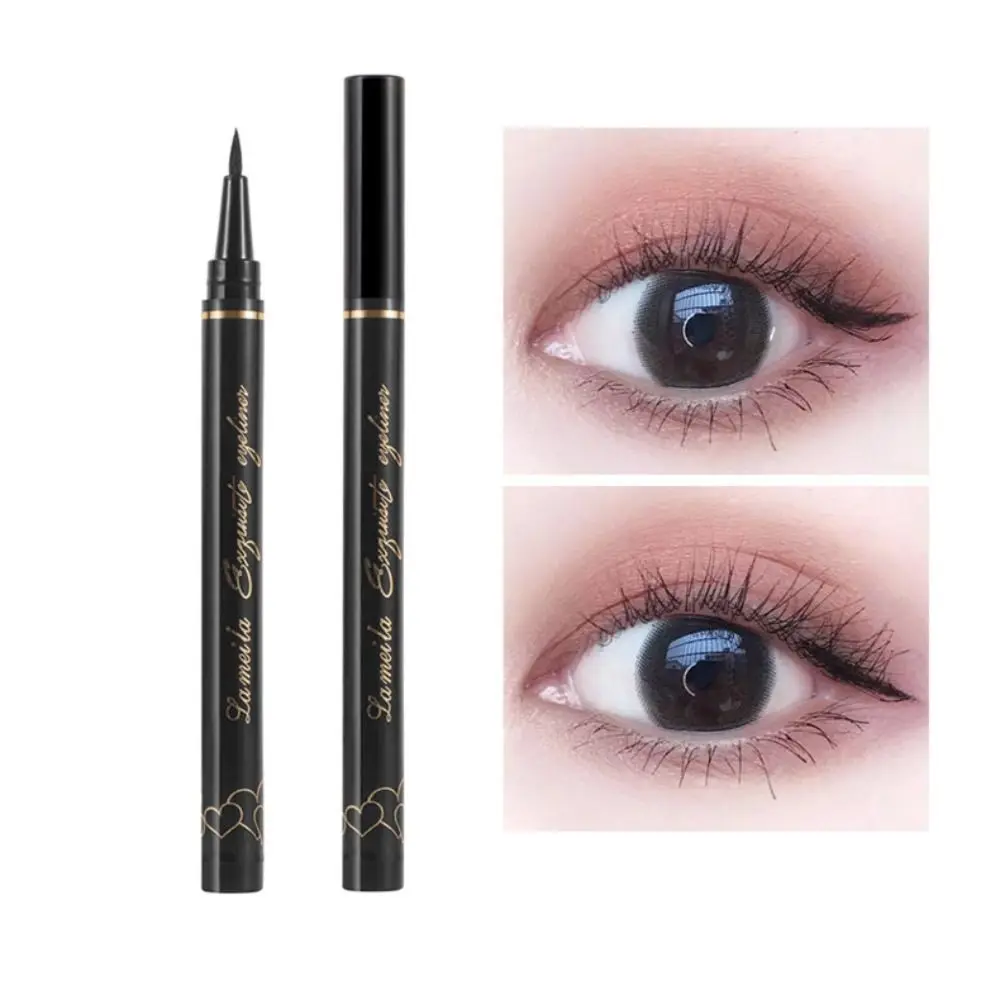 

Long Lasting Waterproof Black Eyeliner Smooth No Smudge Matte Eye Liner Quick Drying Cosmetic Liquid Eyeliner Pen Women
