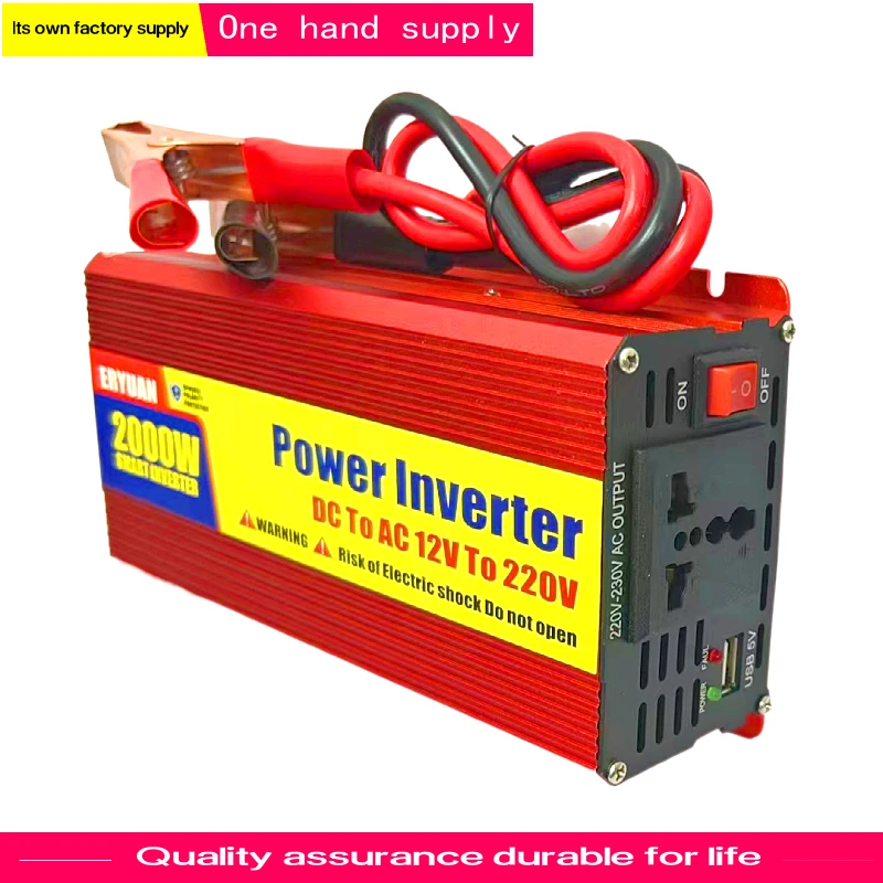 ERYUAN 500W 1000W 1500W DC12V or 24V Transformer to AC 220V / 50Hz Solar energy onboard inverter powerpower Inverter Converter
ERYUAN 500W 1000W 1500W DC12V or 24V Transformer to AC 220V / 50Hz Solar energy onboard inverter powerpower Inverter Converter
