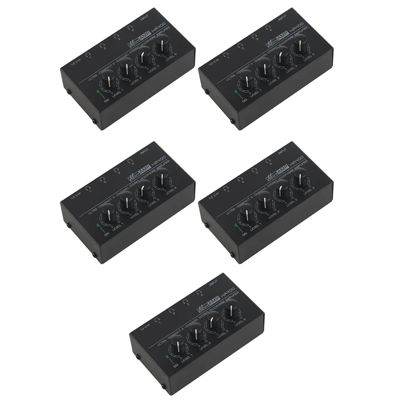 5X Eu Plug,Ha400 Ultra-Compact 4 Channels Mini Audio Stereo Headphone Amplifier With Power Adapter Black
5X Eu Plug,Ha400 Ultra-Compact 4 Channels Mini Audio Stereo Headphone Amplifier With Power Adapter Black