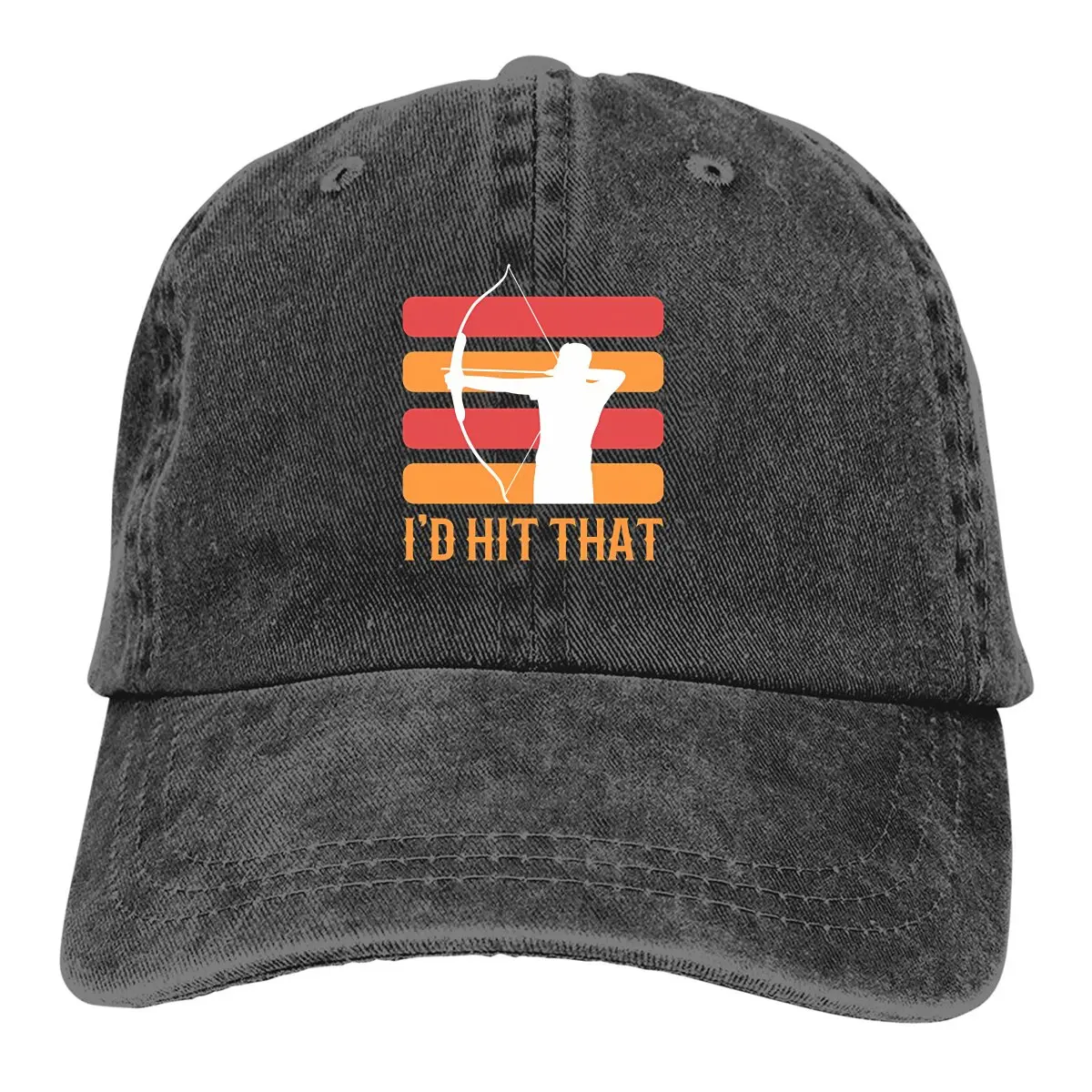 

Washed Men's Baseball Cap I'D Hit That Trucker Snapback Cowboy Caps Dad Hat Archery Golf Hats