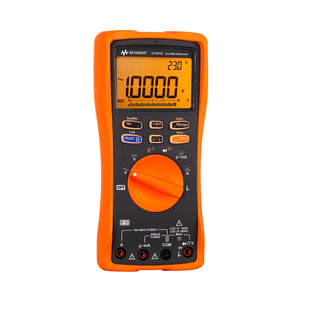 KEYSIGHT TECHNOLOGIES U1241C IP67 Digital Multimeter, U1240C Series, 10000 Count, True RMS, Auto, Manual Range, 4 Digit
KEYSIGHT TECHNOLOGIES U1241C IP67 Digital Multimeter, U1240C Series, 10000 Count, True RMS, Auto, Manual Range, 4 Digit