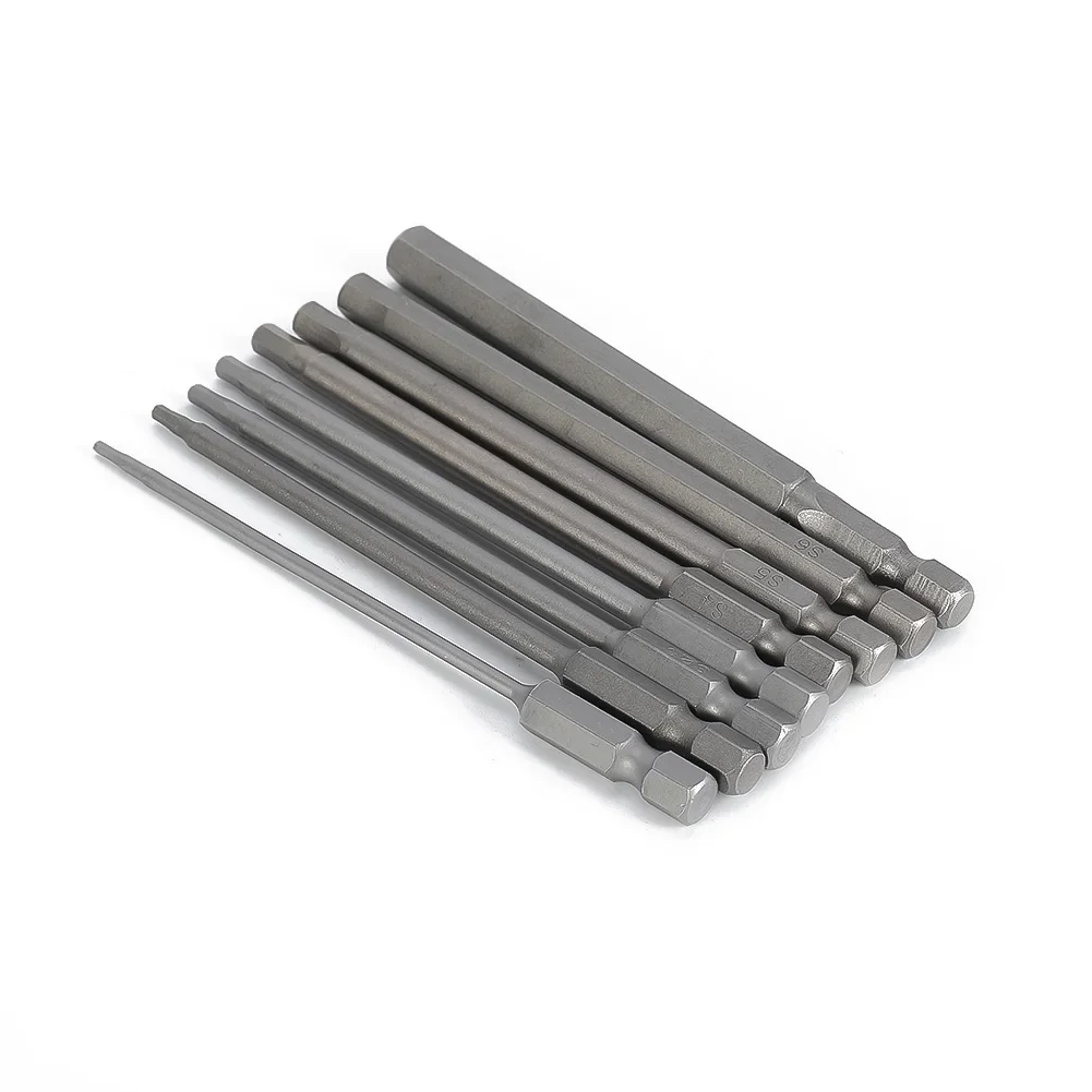 8Pcs 1/4" Hex Shank Head A-llen Wrench Screwdriver Socket Bit Set 1.5mm/2mm/2.5mm/3mm/4mm/5mm/6mm/8mm Magnetic Screwdriver Bits
8Pcs 1/4" Hex Shank Head A-llen Wrench Screwdriver Socket Bit Set 1.5mm/2mm/2.5mm/3mm/4mm/5mm/6mm/8mm Magnetic Screwdriver Bits