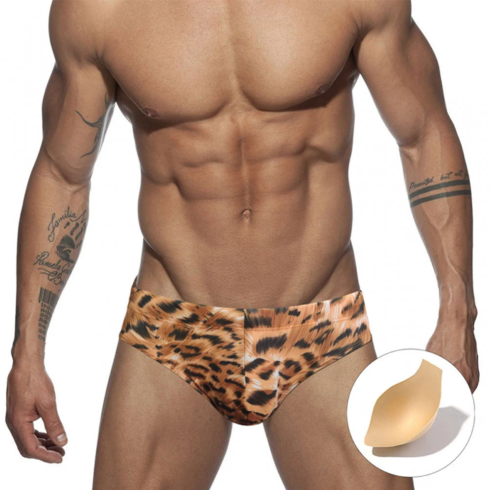 Popular Leopard Swimsuit Mens Comfy Swimwear Convex Pouch Briefs Surf Beach Sexy Low Rise Sport Bikini Thong Swim Trunks Cup
Popular Leopard Swimsuit Mens Comfy Swimwear Convex Pouch Briefs Surf Beach Sexy Low Rise Sport Bikini Thong Swim Trunks Cup