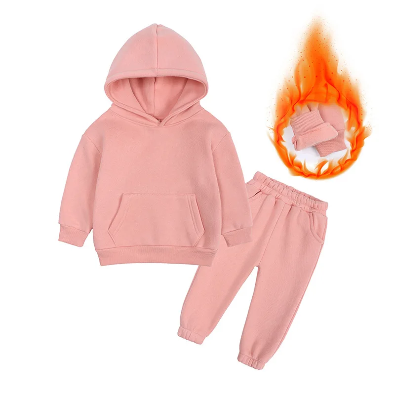 2023 Winter Tracksuit for Boys & Girls Plush Fleece Sportswear Children's Hooded Hoodies Sweatshirts + Trousers Two Pieces Set
2023 Winter Tracksuit for Boys & Girls Plush Fleece Sportswear Children's Hooded Hoodies Sweatshirts + Trousers Two Pieces Set
