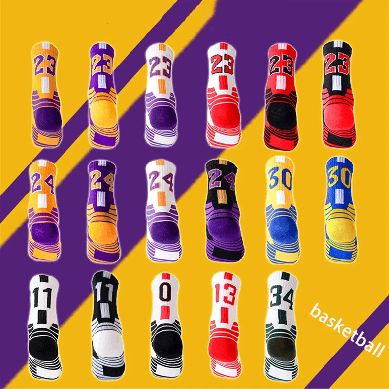

Hot Basketball Sell Professional Sport No23 Socks No30 For Kids Men Outdoor Cycling Climbing Running Fast-drying Breathable
