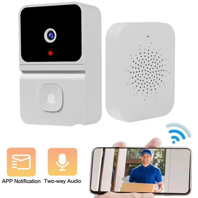 Camera Wireless Doorbell 2.4G WiFi Smart Video Ringtone Motion Detector Outdoor Doorbell Night Vision Camera
Camera Wireless Doorbell 2.4G WiFi Smart Video Ringtone Motion Detector Outdoor Doorbell Night Vision Camera