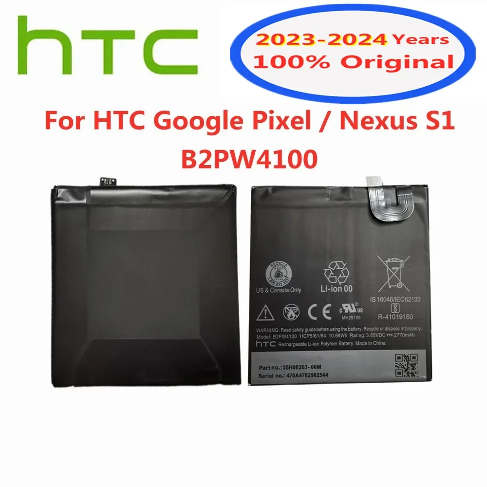 

High Quality Original Battery For HTC Google Pixel / Nexus S1 B2PW4100 2770mAh Mobile Phone Battery Batteria Fast Shipping