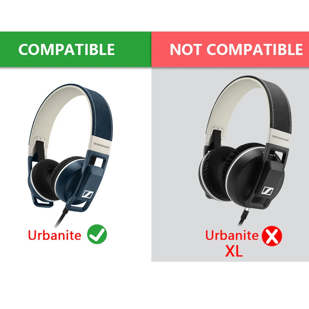 Earphone pads For Sennheiser Urbanite On Ear replacement Earpads Mesh cloth Memory Covers Sponge Soft Protein Earphone pads For Sennheiser Urbanite On Ear replacement Earpads Mesh cloth Memory Covers Sponge Soft Protein