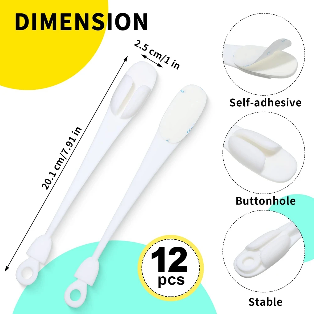 12Pcs Cord Bundlers Cord Organizer for Appliances, Self Adhesive Kitchen Appliance Cord Silicone Cord Holder White 
12Pcs Cord Bundlers Cord Organizer for Appliances, Self Adhesive Kitchen Appliance Cord Silicone Cord Holder White