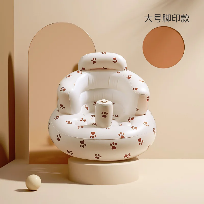 

Children's Learning Seat Inflatable Sofa Bath Stool Baby Anti-fall Learning Seat Portable Toddler Sitting Standing Kids Chair