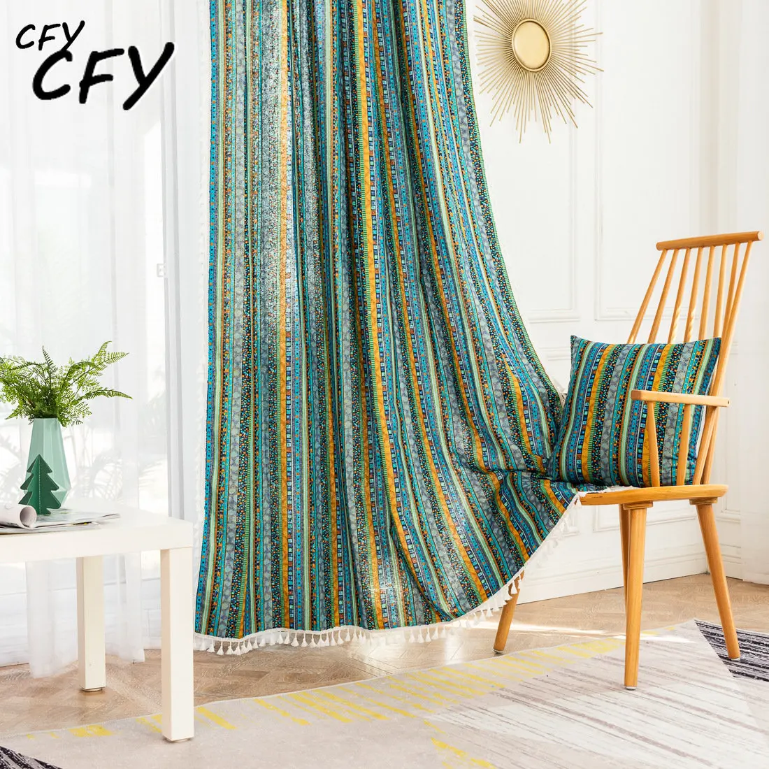 American Striped with Tassels Cotton Linen Blackout Window Curtain Ready-made Drapes for Bedroom Curtains In The Living Room
American Striped with Tassels Cotton Linen Blackout Window Curtain Ready-made Drapes for Bedroom Curtains In The Living Room