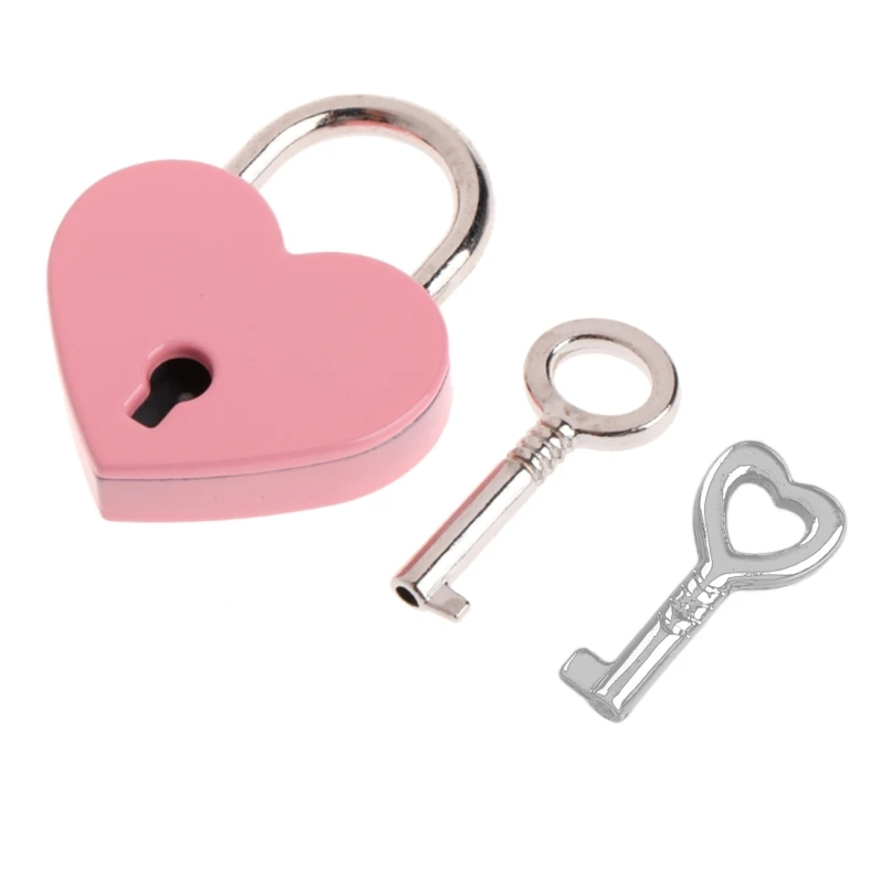 

Мини-сердце архаичные навесные замки металлические для замка с ключом для влюбленных девочек S