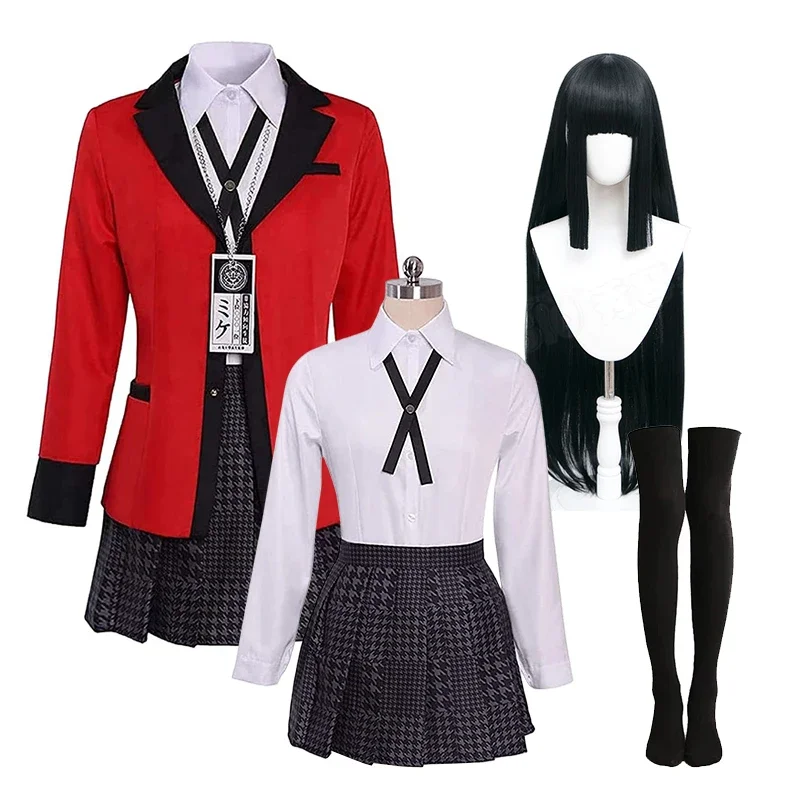 Anime Kakegurui Jabami Yumeko Cosplay Costume Compulsive Gambler Japanese School Girls JK Uniform Halloween Costumes Wig Suit
Anime Kakegurui Jabami Yumeko Cosplay Costume Compulsive Gambler Japanese School Girls JK Uniform Halloween Costumes Wig Suit