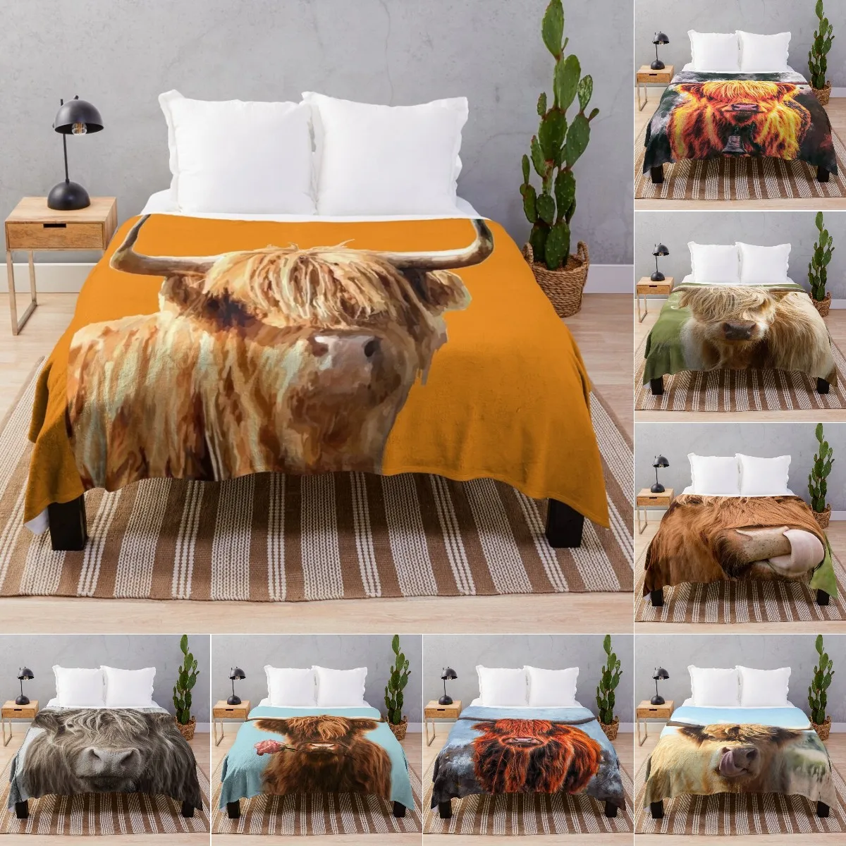 Fleece Throw Blanket Yak Highland Cow Home Decor,Cattle Portrait Art Super Soft Warm Plush Bed TV Blankets for Couch/Sofa/Travel
Fleece Throw Blanket Yak Highland Cow Home Decor,Cattle Portrait Art Super Soft Warm Plush Bed TV Blankets for Couch/Sofa/Travel