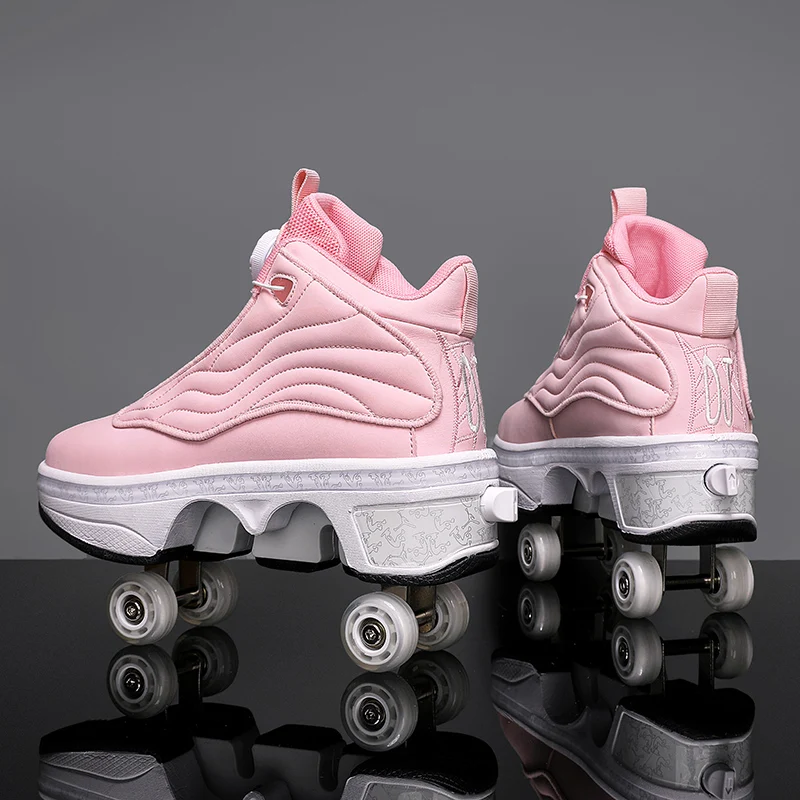 Deformation Parkour Shoes Four Wheels Rounds Of Running Shoes 2024 Casual Sneakers Unisex Deform Roller Shoes Skating Shoes
Deformation Parkour Shoes Four Wheels Rounds Of Running Shoes 2024 Casual Sneakers Unisex Deform Roller Shoes Skating Shoes