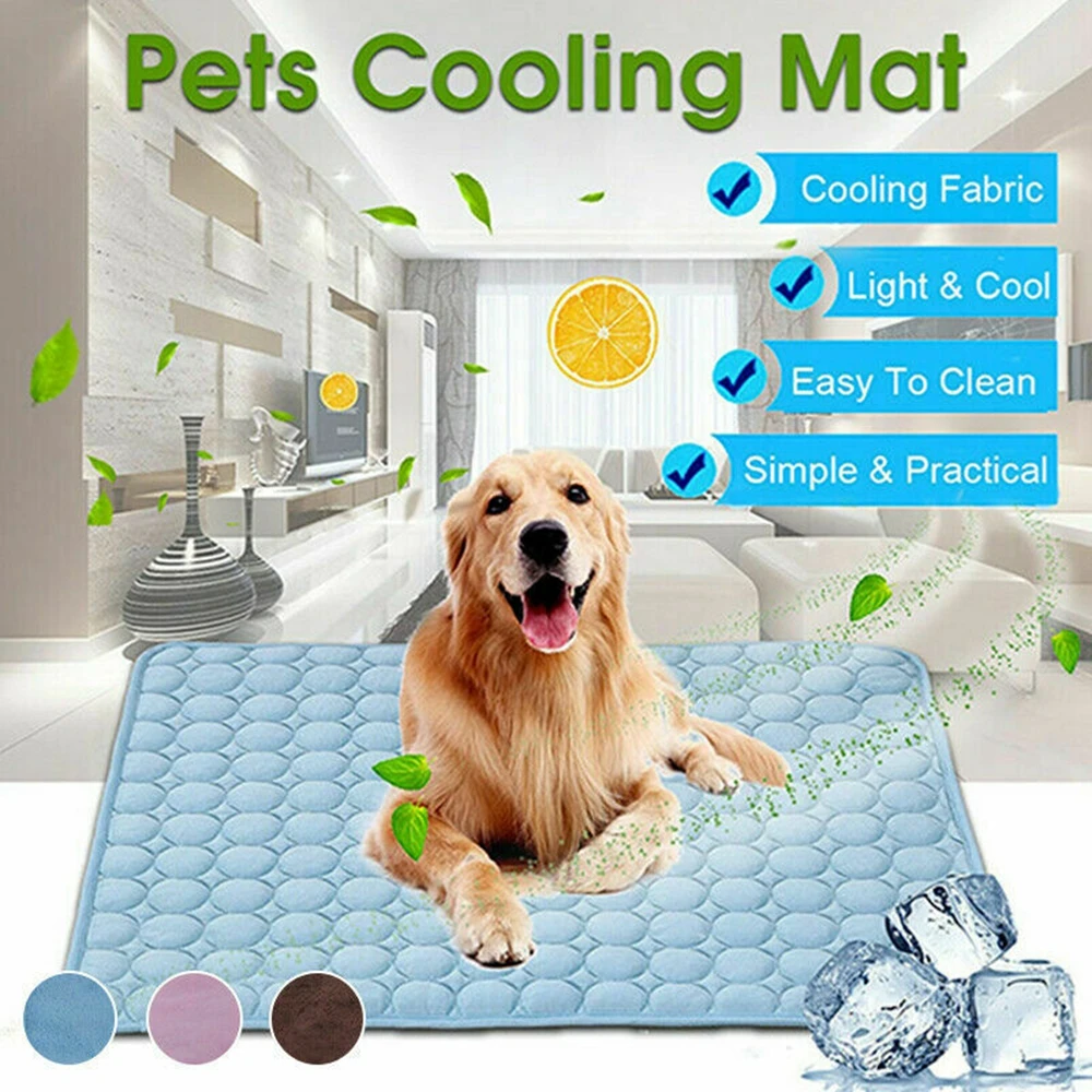 Pet Self Cooling Gel Mat Cool Mat For Dogs Cats Pad Bed Mattress Heat Relief
Pet Self Cooling Gel Mat Cool Mat For Dogs Cats Pad Bed Mattress Heat Relief