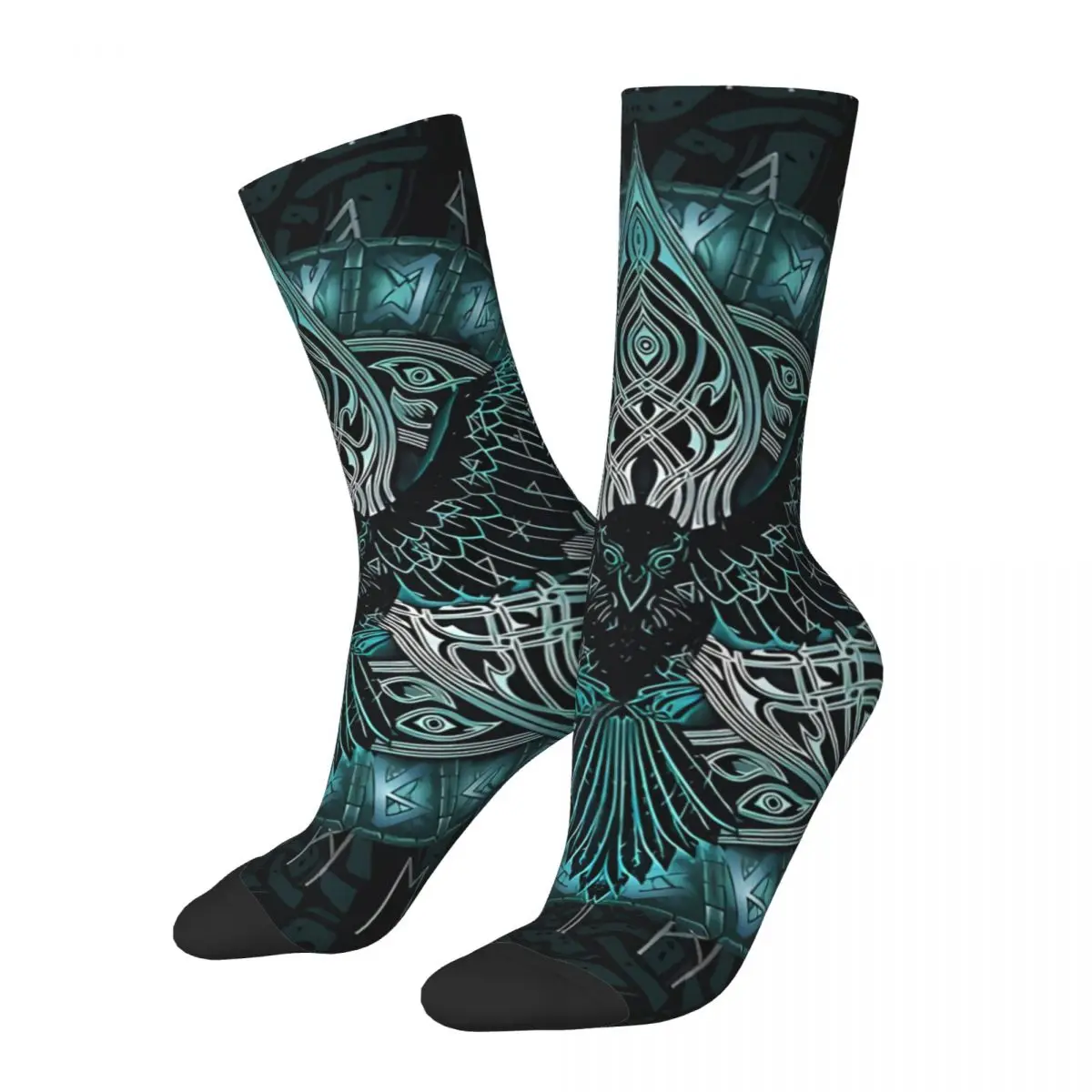 Vintage Raven Viking Runes Men's Socks Viking Mythology Unisex Novelty Pattern Printed Happy Crew Sock Gift
Vintage Raven Viking Runes Men's Socks Viking Mythology Unisex Novelty Pattern Printed Happy Crew Sock Gift