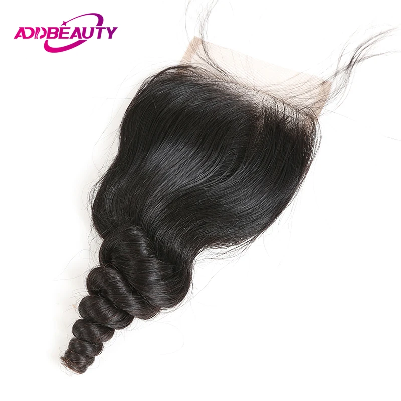 

Loose Wave 5x5 Lace Closure Brazilian Human Virgin Remy Hair 13x4 HD Lace Frontal Human Hair Pre-Plucked Hairline Natural Color