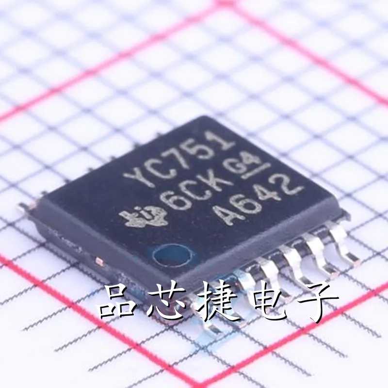 10 шт./лот TS3A4751PWR Marking YC751 TSSOP-14 4-канальный аналоговый переключатель с входной логикой 1,8-V
10 шт./лот TS3A4751PWR Marking YC751 TSSOP-14 4-канальный аналоговый переключатель с входной логикой 1,8-V