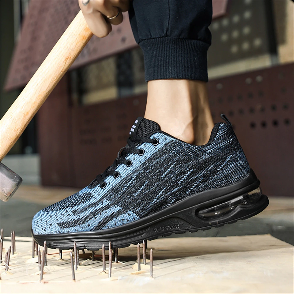 Lightweight Air Cushion Cushioning Men's Safety Work Boots Anti-smashing Anti-piercing Steel Toe Labor Insurance Man Shoes
Lightweight Air Cushion Cushioning Men's Safety Work Boots Anti-smashing Anti-piercing Steel Toe Labor Insurance Man Shoes
