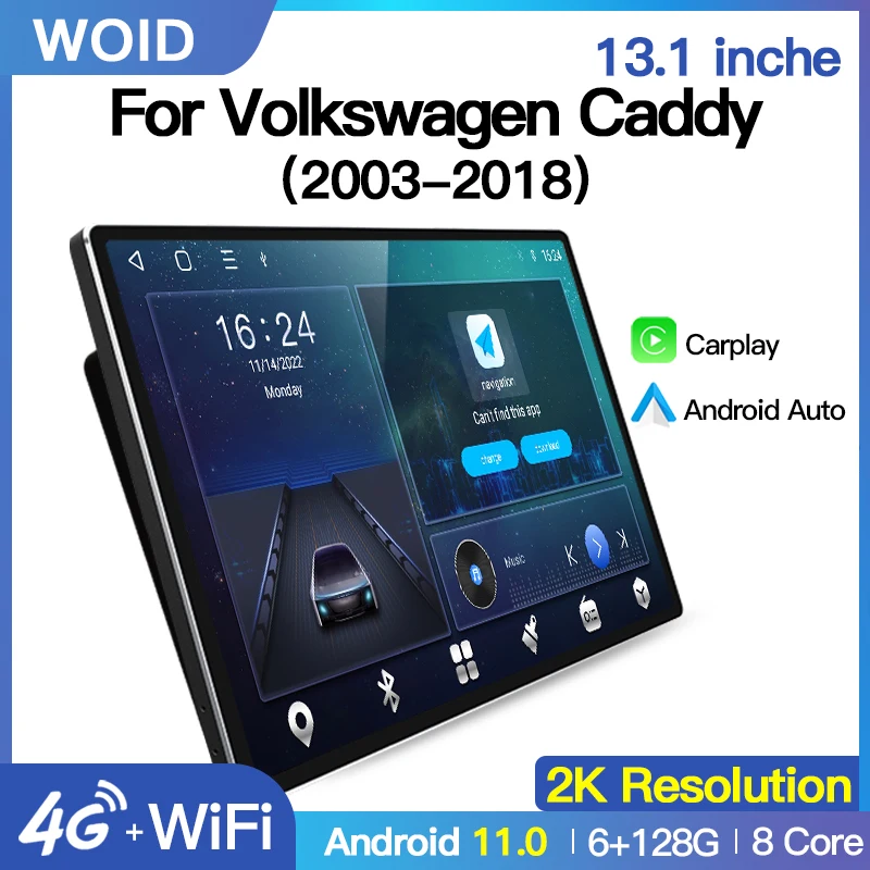 13.1 Inch Android11.0 Car Radio For Volkswagen Caddy Passat Golf Polo Multimedia Player GPS Navigation Carplay 2Din 4G Wifi DSP
13.1 Inch Android11.0 Car Radio For Volkswagen Caddy Passat Golf Polo Multimedia Player GPS Navigation Carplay 2Din 4G Wifi DSP