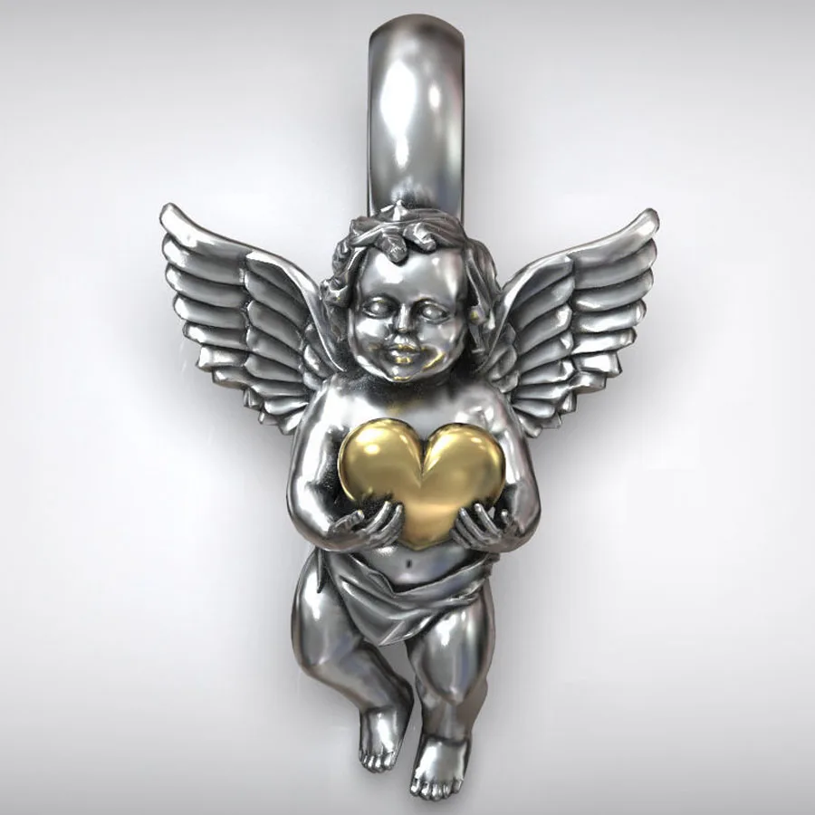 3D Cupid St Valentine Angel Love Charm Heart Pendant 925 SOLID STERLING Silver High Trendy
3D Cupid St Valentine Angel Love Charm Heart Pendant 925 SOLID STERLING Silver High Trendy