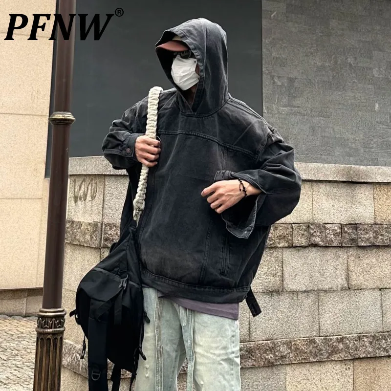 PFNW Men's American High Street Hooded Denim Sweater Autumn Winter New Large Size Jacket Loose Casual Tide Chic Fashion 12Z4840
PFNW Men's American High Street Hooded Denim Sweater Autumn Winter New Large Size Jacket Loose Casual Tide Chic Fashion 12Z4840