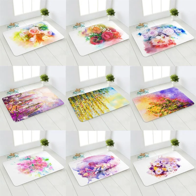 Flower Shower Mat Door Entrance Mats Rose Flowers Rugs Kitchen Floor Doormat for Bathroom Tapis Salle De Bain
Flower Shower Mat Door Entrance Mats Rose Flowers Rugs Kitchen Floor Doormat for Bathroom Tapis Salle De Bain