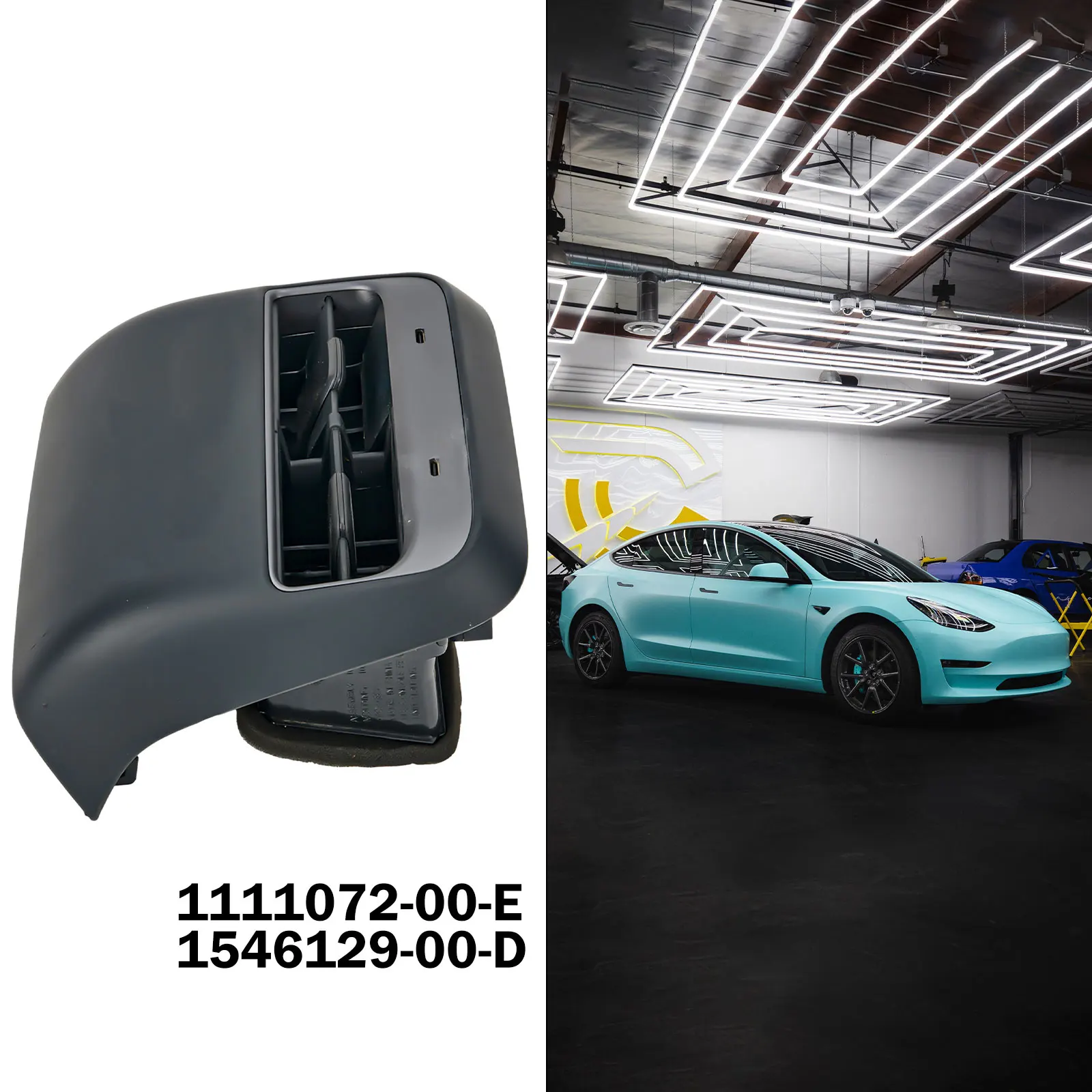 Car Console Rear Air Vent Grille Panel & USB Hubs Interface For Tesla Model 3 Y M3 Console Rear Air Vent Replacement
Car Console Rear Air Vent Grille Panel & USB Hubs Interface For Tesla Model 3 Y M3 Console Rear Air Vent Replacement