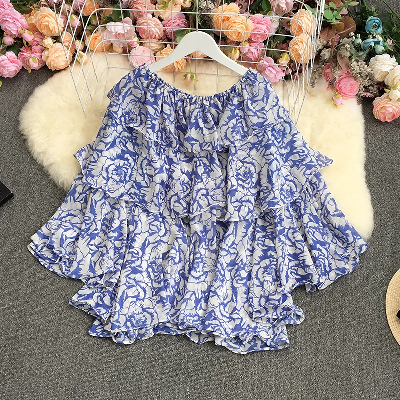VANOVICH Korean Style Chiffon Sexy Slash Neck Flare Sleeve Ruffle Slim Design Top Thin Sweet Temperament Loose Waist Casual Top
VANOVICH Korean Style Chiffon Sexy Slash Neck Flare Sleeve Ruffle Slim Design Top Thin Sweet Temperament Loose Waist Casual Top