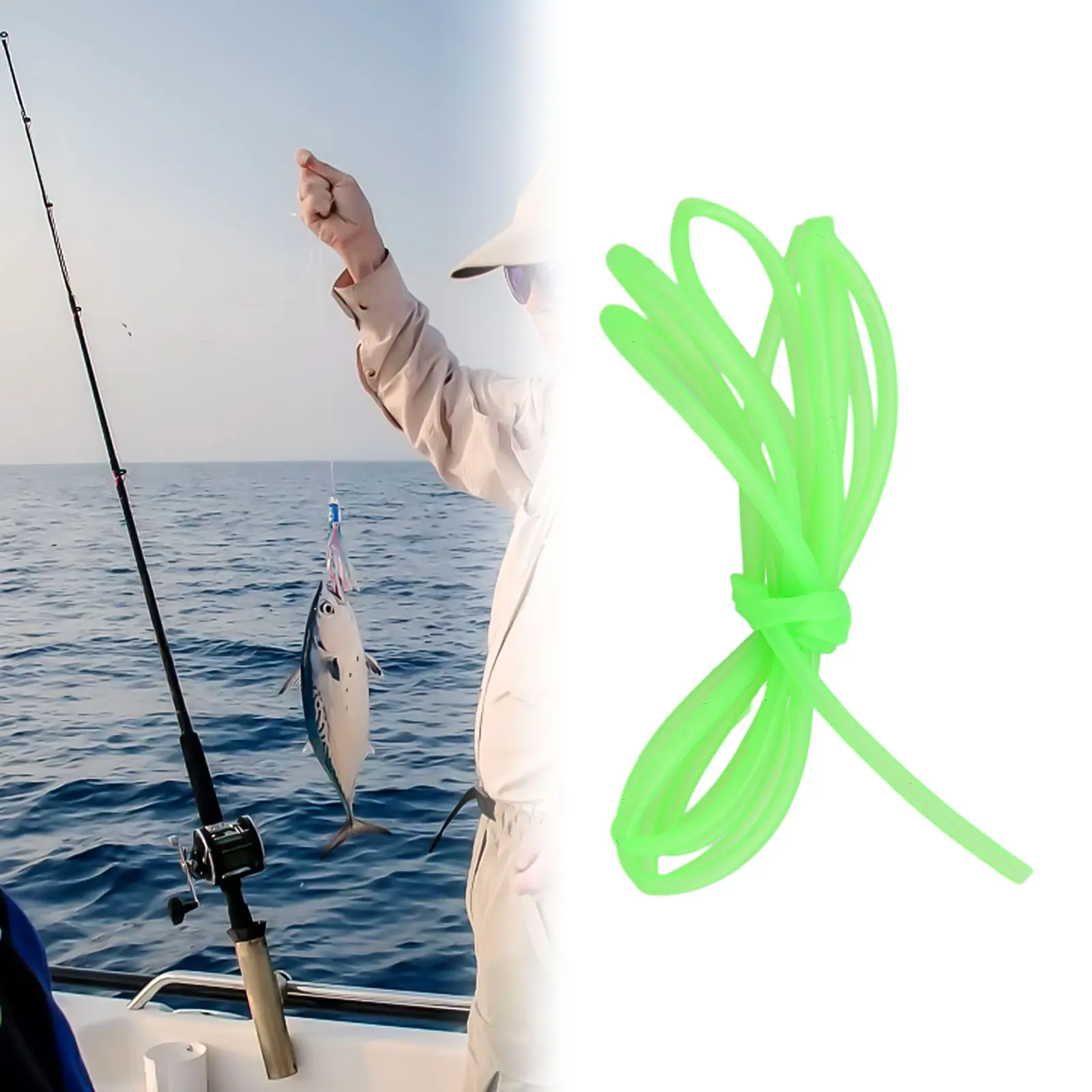 Premium Glow-in-the-Dark Fishing Wire Tubing Illuminate The Depths Attracting Blue Eye Cod Deepwater Fish Carp Fishing Accessory
Premium Glow-in-the-Dark Fishing Wire Tubing Illuminate The Depths Attracting Blue Eye Cod Deepwater Fish Carp Fishing Accessory