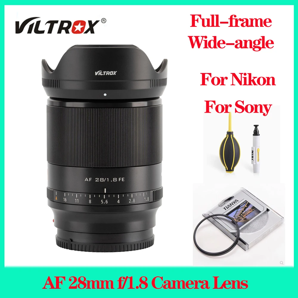 

Viltrox AF 28mm f/1.8 Camera Lens Full-frame Wide-angle Prime Lens Compatible for Sony's Eye AF Autofocus Mode for Nikon Camera