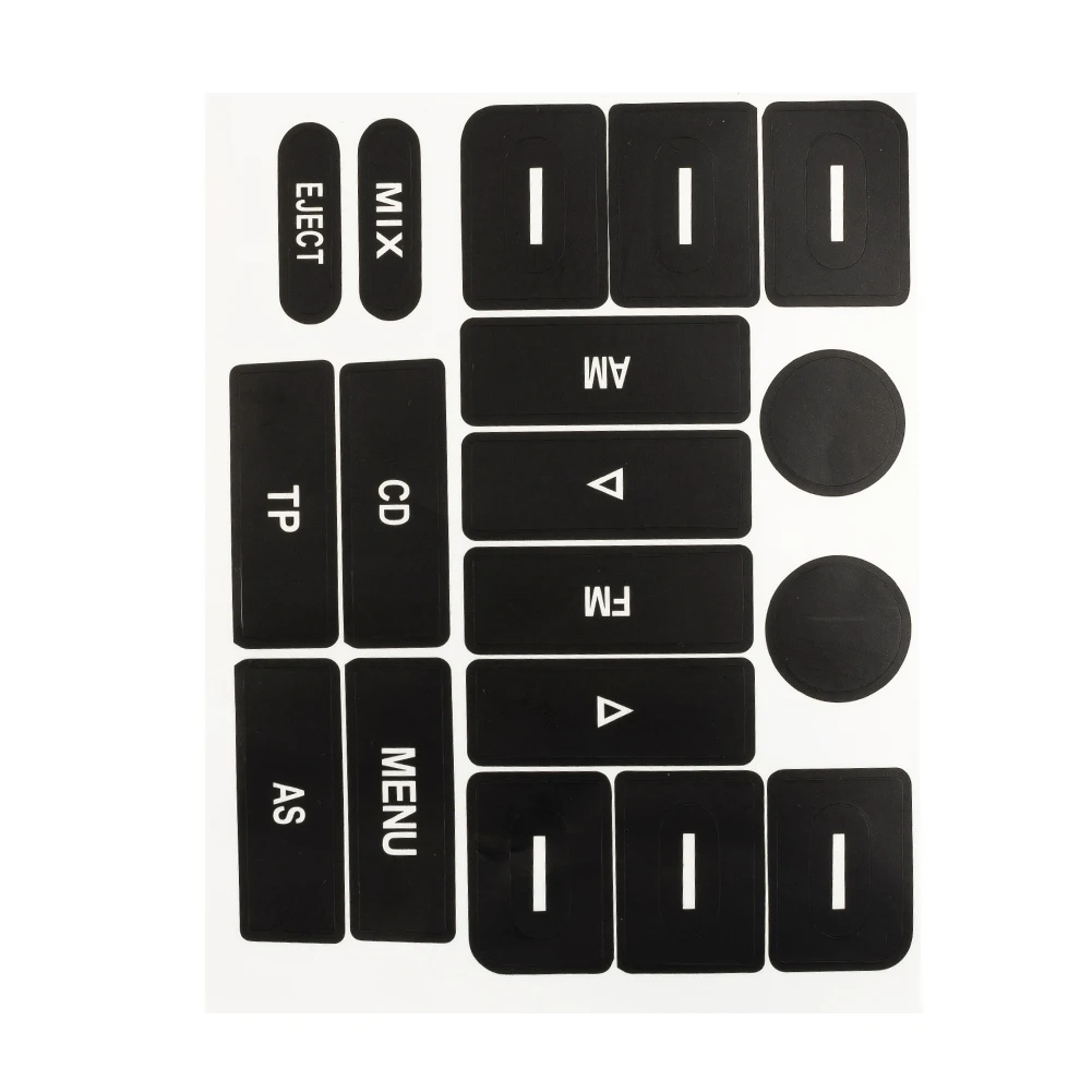For Golf MK5 Sticker Radio Button Repair Repair Sticker High Quality Matte Black Accessory Button Repair Sticker
For Golf MK5 Sticker Radio Button Repair Repair Sticker High Quality Matte Black Accessory Button Repair Sticker