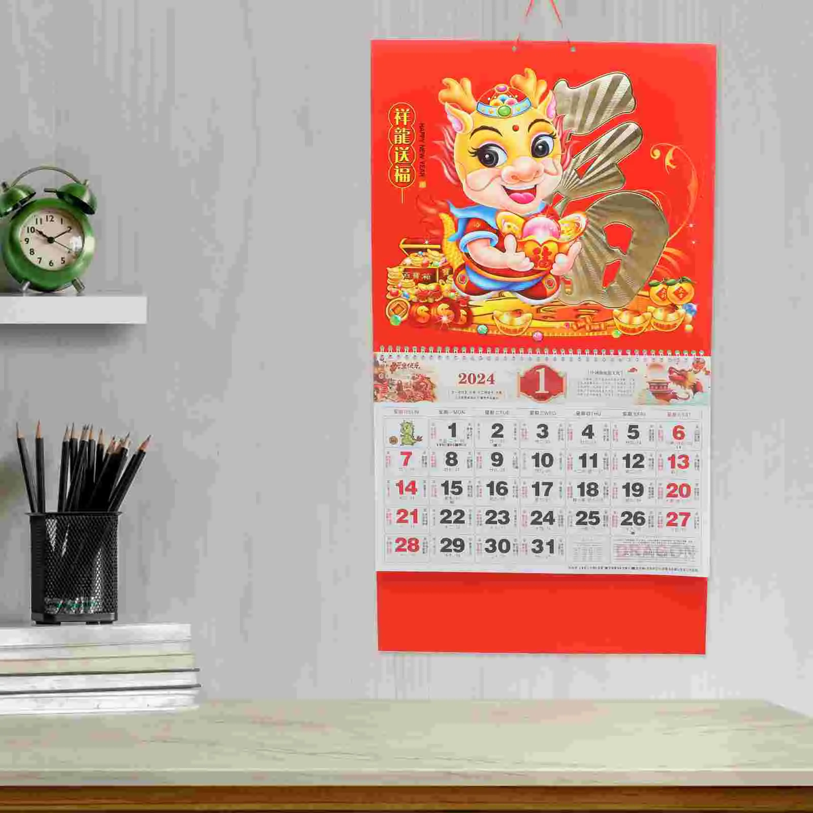 

Chinese Calendar 2024 Year The Dragon Wall Calendar Chinese Spring Festival Lunar Year Calendar Chinese New Year Calendar