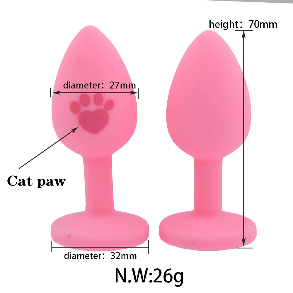 Sexy Cute Cat Claw Anal Plug Silicone Anal Plug Unisex Sex Stopper Adult Toys for Men Women Anal Trainer for Couples Gumgum Sexy Cute Cat Claw Anal Plug Silicone Anal Plug Unisex Sex Stopper Adult Toys for Men Women Anal Trainer for Couples Gumgum