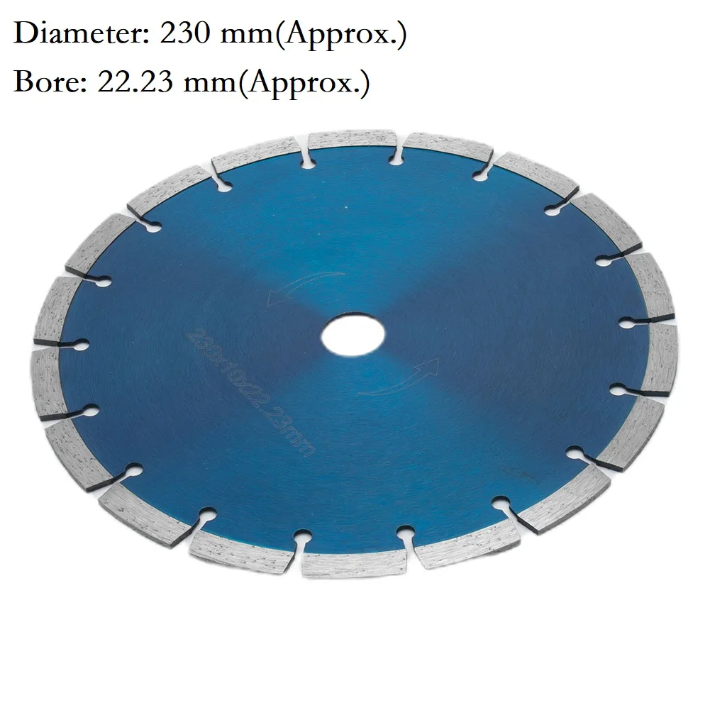 230mm Cutting wheel Concrete Diamond Blades 12mm Segment Height Universal For angle grinder Dry cut New Durable
230mm Cutting wheel Concrete Diamond Blades 12mm Segment Height Universal For angle grinder Dry cut New Durable