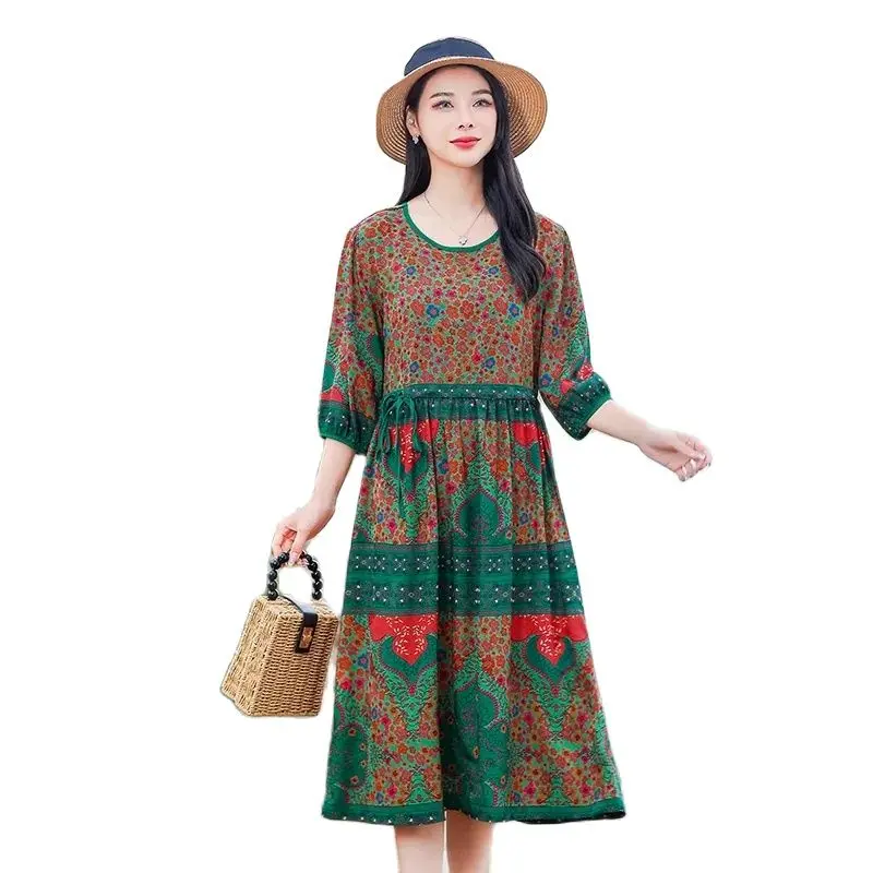 Fashion Women's Dress Spring 2023 New Elegant And Loose Temperament Skirt Luxury And Leisure Retro Doublesided Floral Skirt Wome
Fashion Women's Dress Spring 2023 New Elegant And Loose Temperament Skirt Luxury And Leisure Retro Doublesided Floral Skirt Wome