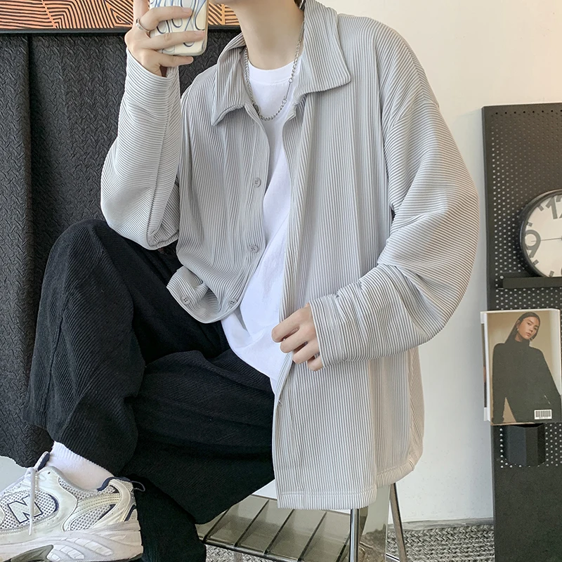 MrGB New Solid Color Long Sleeve Shirt Men Baggy Thin Korean Fashion All-match Coat Summer/autumn Couple Casual Tops Shirts
MrGB New Solid Color Long Sleeve Shirt Men Baggy Thin Korean Fashion All-match Coat Summer/autumn Couple Casual Tops Shirts