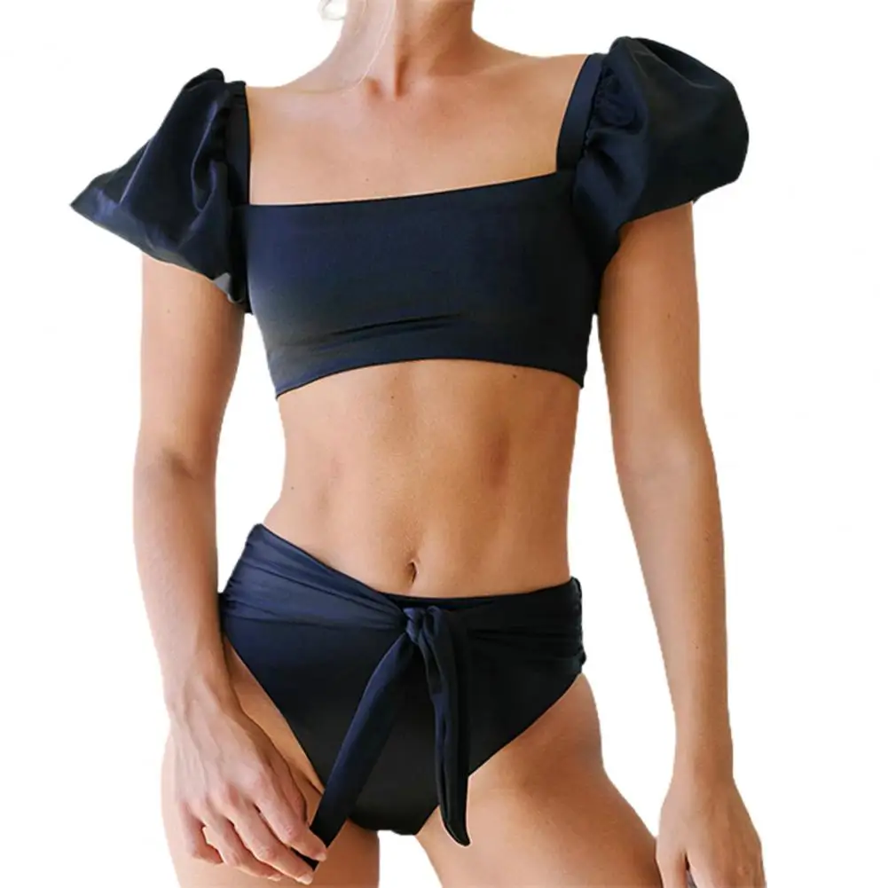 Bra Briefs Set Backless Swimming Suit Women Bandeau Puff Sleeve Top High Waist Briefs Set
Bra Briefs Set Backless Swimming Suit Women Bandeau Puff Sleeve Top High Waist Briefs Set