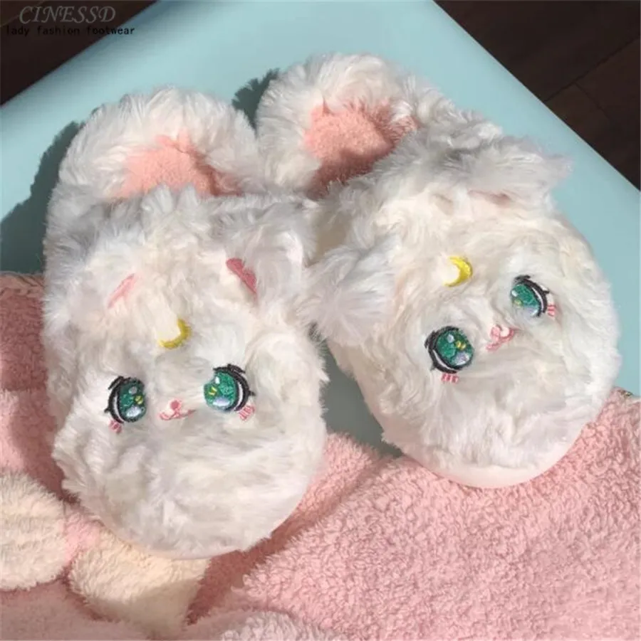 Симпатичные женские тапочки с большими глазами Kawaii Cat, пушистые Флисовые Тапочки с ушками, домашние тапочки, зимняя обувь с меховой подкладкой для женщин
Симпатичные женские тапочки с большими глазами Kawaii Cat, пушистые Флисовые Тапочки с ушками, домашние тапочки, зимняя обувь с меховой подкладкой для женщин
