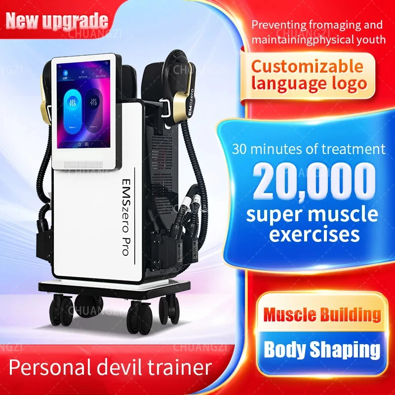 DLS-EMSlim 6500W 200HZ EMSZERO muscle stimulation NEO Slimming Machine Hi-emt Body Sculpting EMS Pelvic Muscle Stimulator Salon 
DLS-EMSlim 6500W 200HZ EMSZERO muscle stimulation NEO Slimming Machine Hi-emt Body Sculpting EMS Pelvic Muscle Stimulator Salon