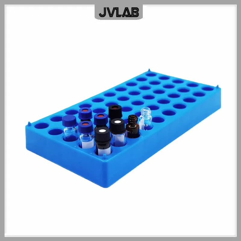 Plastic Chromatography Vial Stand For Place 50 Vials 1.5 ml Analytical Bottle 2 ml Sample Bottle Holder Aperture 12 mm 1 / PK 
Plastic Chromatography Vial Stand For Place 50 Vials 1.5 ml Analytical Bottle 2 ml Sample Bottle Holder Aperture 12 mm 1 / PK