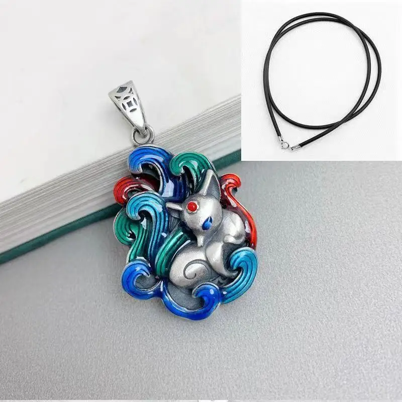 New Chinese Nine Tailed Fox Necklace Sweater Chain Ethnic Style Retro Couple Pendant Jewelry Accessories Hollow out Craft
New Chinese Nine Tailed Fox Necklace Sweater Chain Ethnic Style Retro Couple Pendant Jewelry Accessories Hollow out Craft